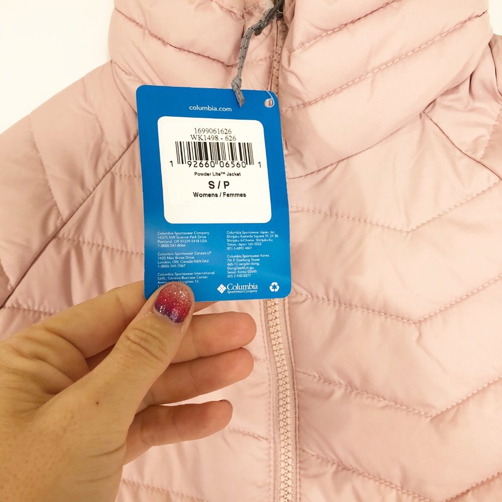 Columbia Light Pink Powder Lite Jacket S - Picture 3 of 10